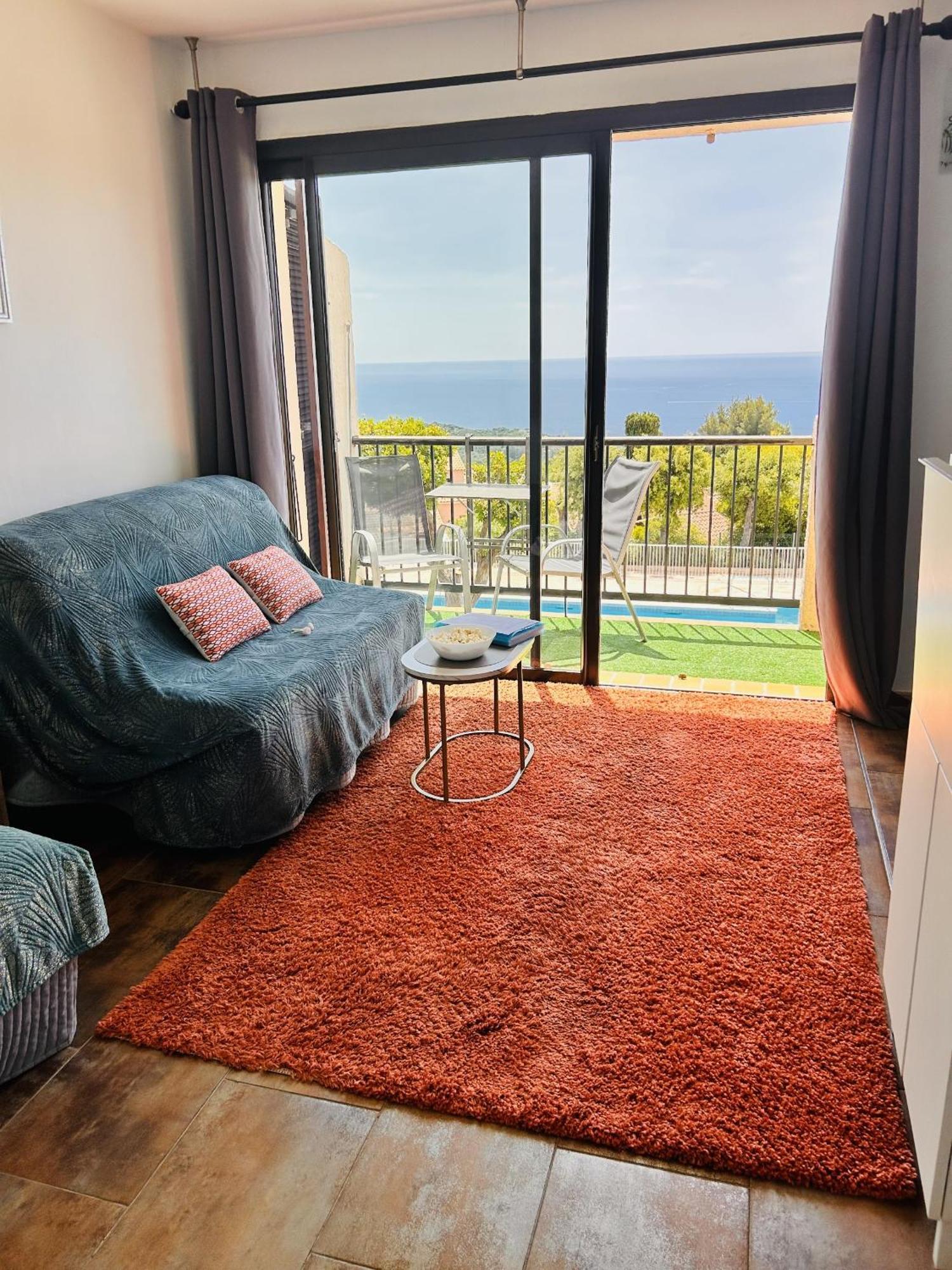 Studio Pool House Vue Mer Panoramique Amazing Sea View Wifi Linge Linen Inclut Aircondition 라크루아발메르 외부 사진